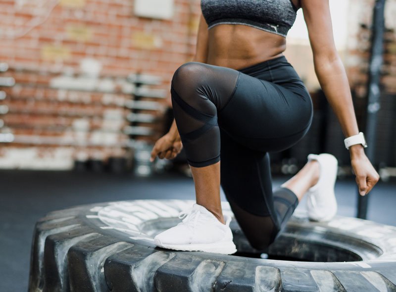 Entrenamiento funcional con neumático